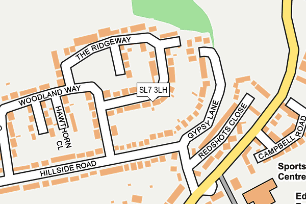 SL7 3LH map - OS OpenMap – Local (Ordnance Survey)