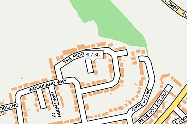 SL7 3LJ map - OS OpenMap – Local (Ordnance Survey)
