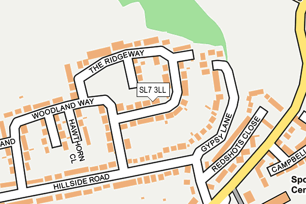SL7 3LL map - OS OpenMap – Local (Ordnance Survey)