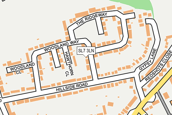 SL7 3LN map - OS OpenMap – Local (Ordnance Survey)