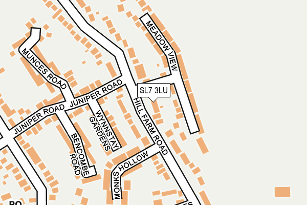SL7 3LU map - OS OpenMap – Local (Ordnance Survey)