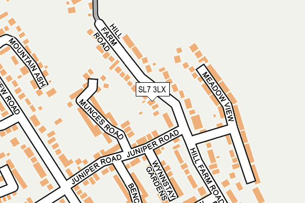 SL7 3LX map - OS OpenMap – Local (Ordnance Survey)