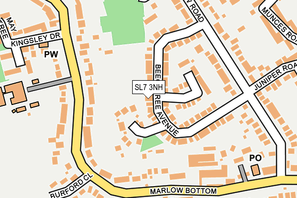 SL7 3NH map - OS OpenMap – Local (Ordnance Survey)