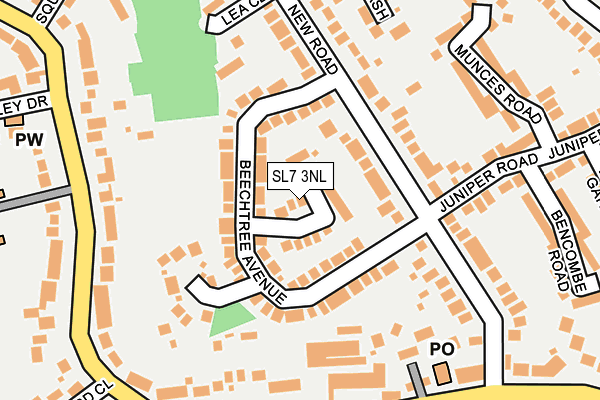 SL7 3NL map - OS OpenMap – Local (Ordnance Survey)