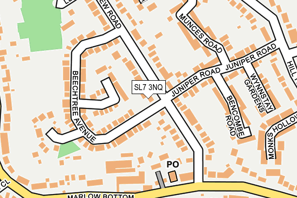 SL7 3NQ map - OS OpenMap – Local (Ordnance Survey)