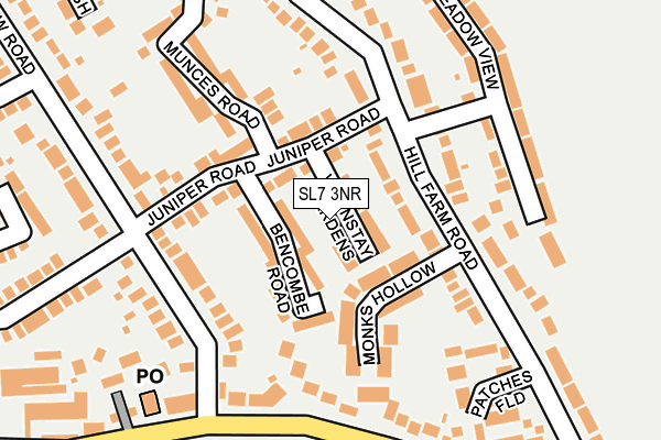 SL7 3NR map - OS OpenMap – Local (Ordnance Survey)