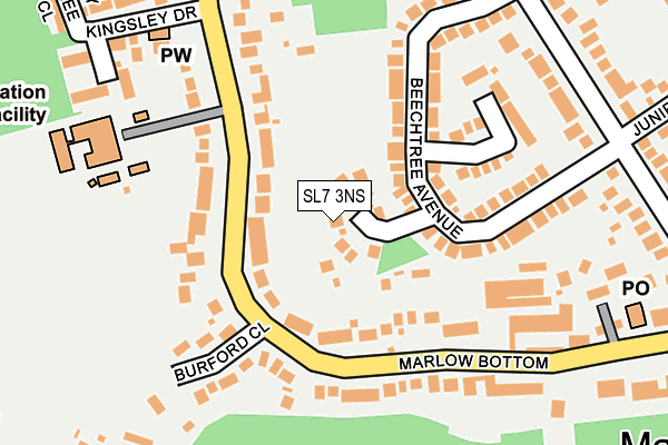 SL7 3NS map - OS OpenMap – Local (Ordnance Survey)