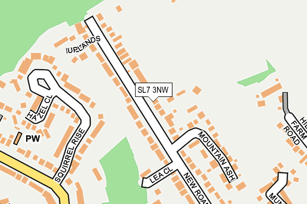 SL7 3NW map - OS OpenMap – Local (Ordnance Survey)