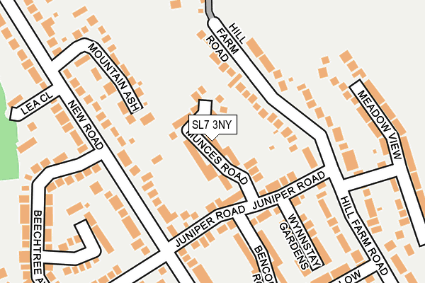 SL7 3NY map - OS OpenMap – Local (Ordnance Survey)
