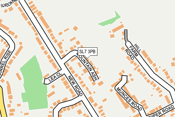 SL7 3PB map - OS OpenMap – Local (Ordnance Survey)