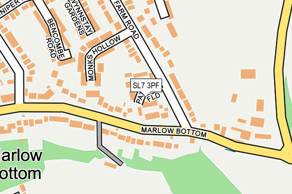SL7 3PF map - OS OpenMap – Local (Ordnance Survey)