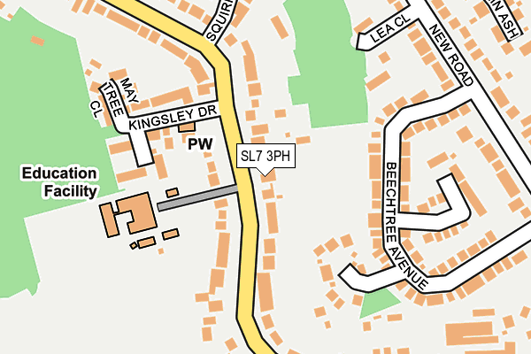 SL7 3PH map - OS OpenMap – Local (Ordnance Survey)