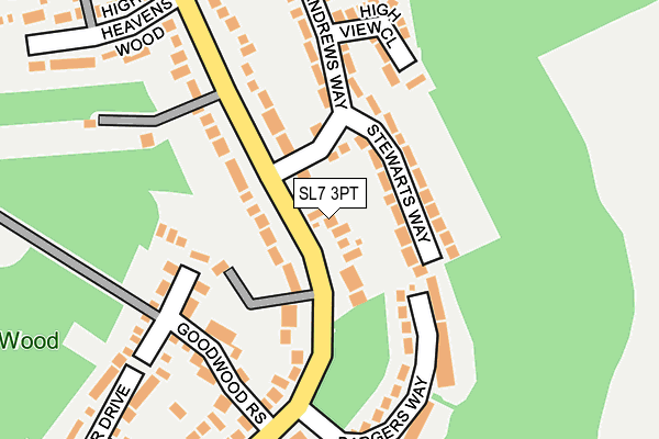 SL7 3PT map - OS OpenMap – Local (Ordnance Survey)