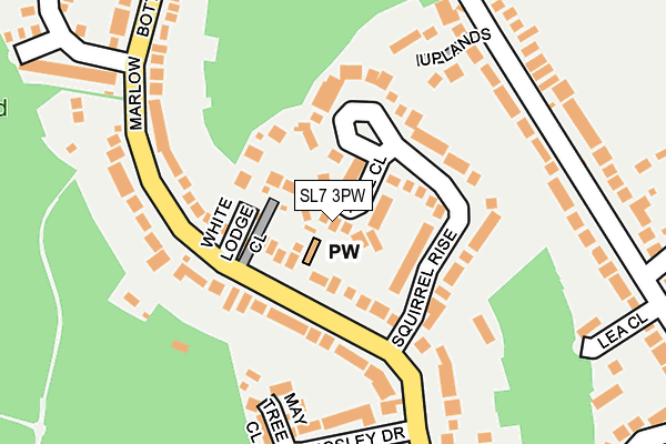 SL7 3PW map - OS OpenMap – Local (Ordnance Survey)