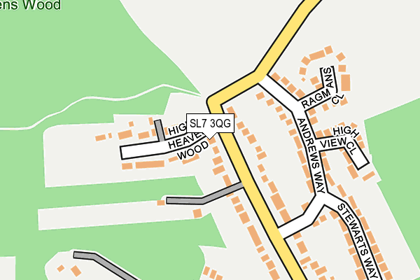 SL7 3QG map - OS OpenMap – Local (Ordnance Survey)