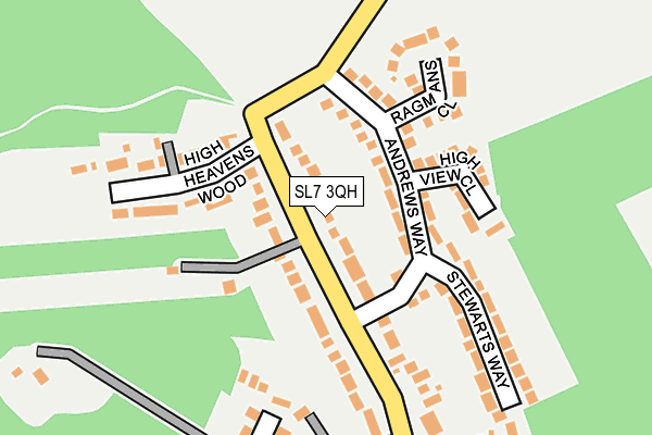 SL7 3QH map - OS OpenMap – Local (Ordnance Survey)