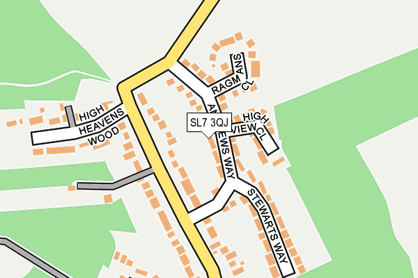 SL7 3QJ map - OS OpenMap – Local (Ordnance Survey)