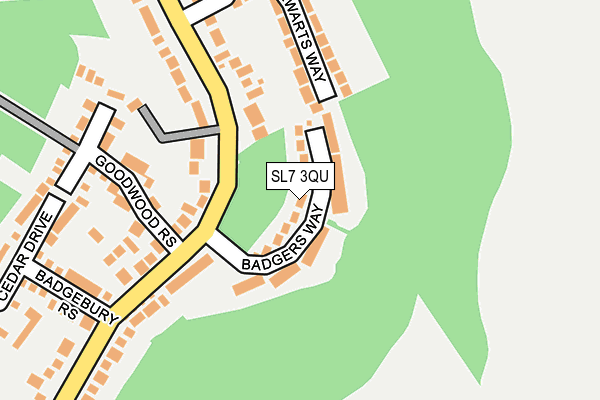 SL7 3QU map - OS OpenMap – Local (Ordnance Survey)