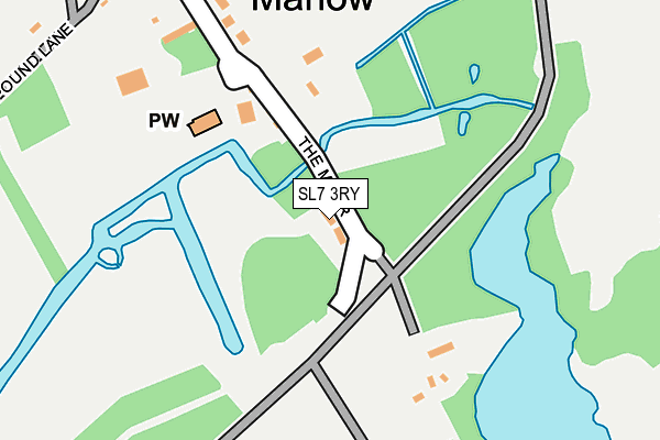 SL7 3RY map - OS OpenMap – Local (Ordnance Survey)