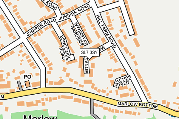 SL7 3SY map - OS OpenMap – Local (Ordnance Survey)