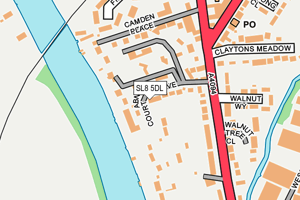 SL8 5DL map - OS OpenMap – Local (Ordnance Survey)