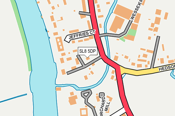 SL8 5DP map - OS OpenMap – Local (Ordnance Survey)