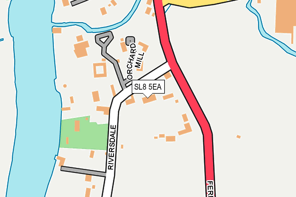 SL8 5EA map - OS OpenMap – Local (Ordnance Survey)