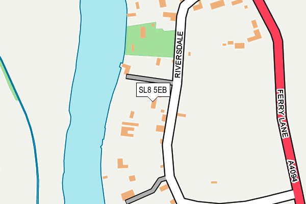 SL8 5EB map - OS OpenMap – Local (Ordnance Survey)