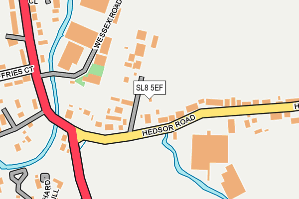 SL8 5EF map - OS OpenMap – Local (Ordnance Survey)