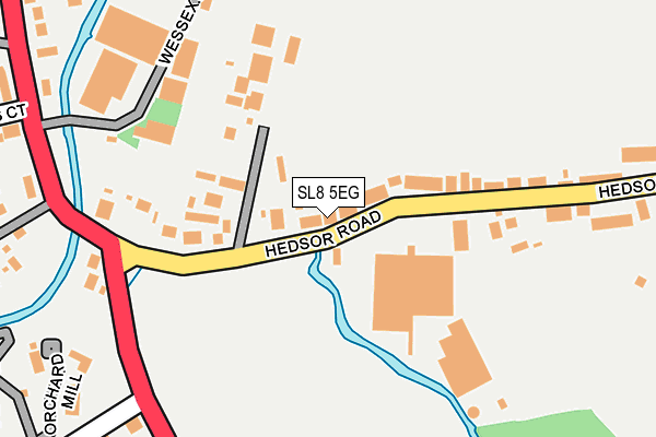 SL8 5EG map - OS OpenMap – Local (Ordnance Survey)