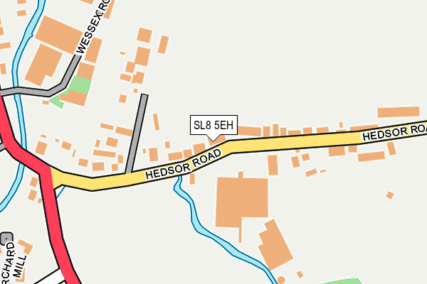 SL8 5EH map - OS OpenMap – Local (Ordnance Survey)