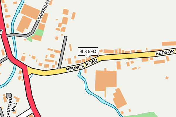 SL8 5EQ map - OS OpenMap – Local (Ordnance Survey)