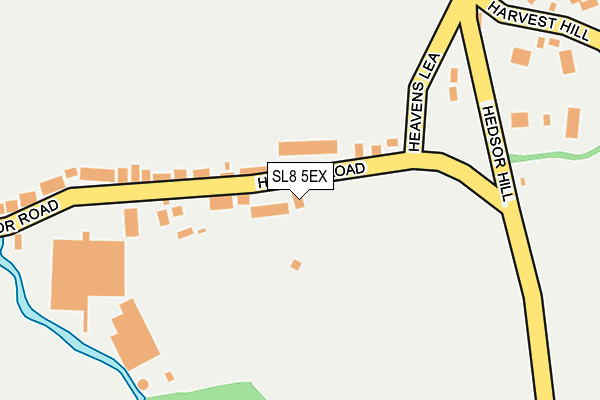 SL8 5EX map - OS OpenMap – Local (Ordnance Survey)