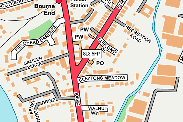 SL8 5FP map - OS OpenMap – Local (Ordnance Survey)