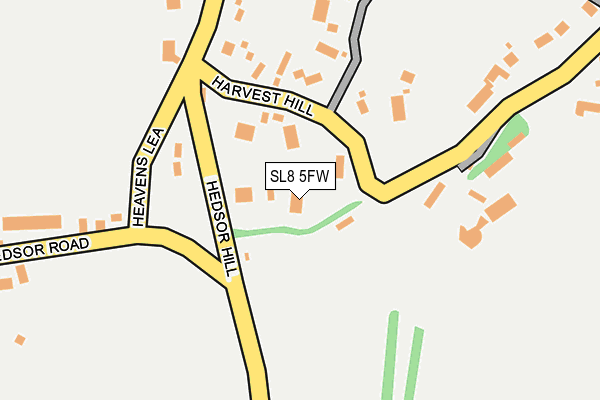 SL8 5FW map - OS OpenMap – Local (Ordnance Survey)
