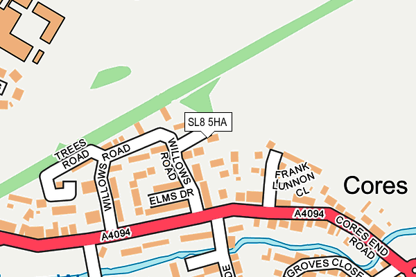 SL8 5HA map - OS OpenMap – Local (Ordnance Survey)