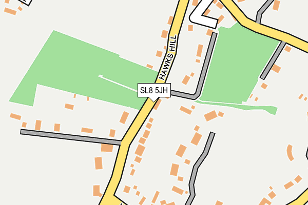 SL8 5JH map - OS OpenMap – Local (Ordnance Survey)
