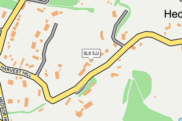 SL8 5JJ map - OS OpenMap – Local (Ordnance Survey)
