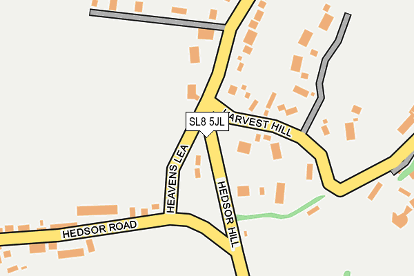 SL8 5JL map - OS OpenMap – Local (Ordnance Survey)