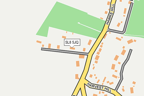 SL8 5JQ map - OS OpenMap – Local (Ordnance Survey)