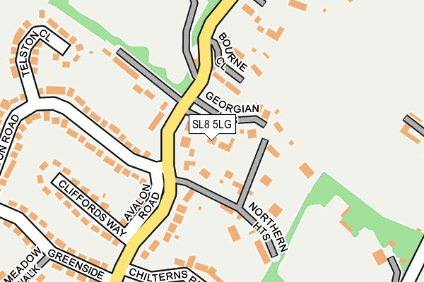 SL8 5LG map - OS OpenMap – Local (Ordnance Survey)