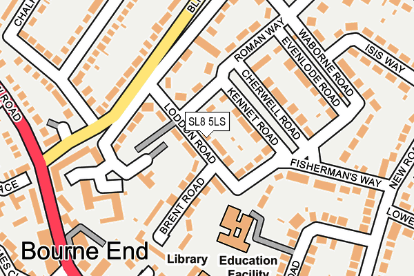 SL8 5LS map - OS OpenMap – Local (Ordnance Survey)