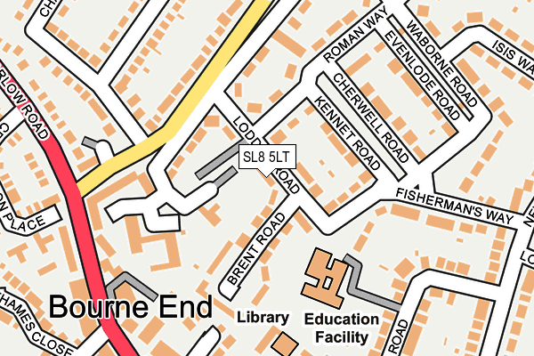 SL8 5LT map - OS OpenMap – Local (Ordnance Survey)