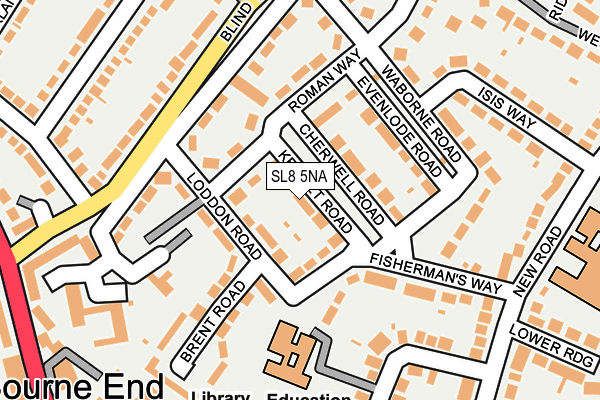 SL8 5NA map - OS OpenMap – Local (Ordnance Survey)