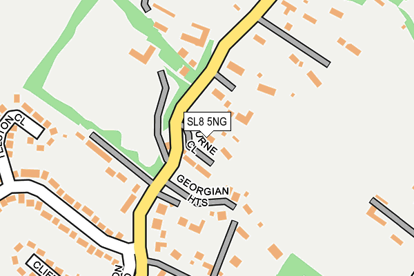 SL8 5NG map - OS OpenMap – Local (Ordnance Survey)