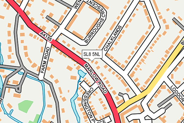 SL8 5NL map - OS OpenMap – Local (Ordnance Survey)