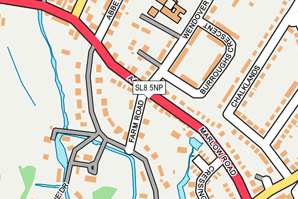 SL8 5NP map - OS OpenMap – Local (Ordnance Survey)