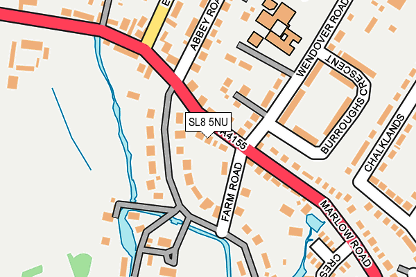 SL8 5NU map - OS OpenMap – Local (Ordnance Survey)