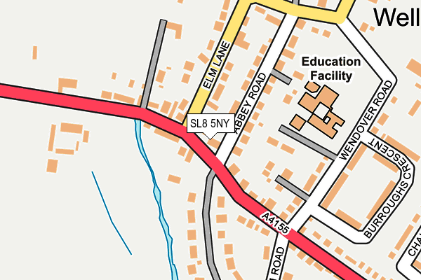 SL8 5NY map - OS OpenMap – Local (Ordnance Survey)