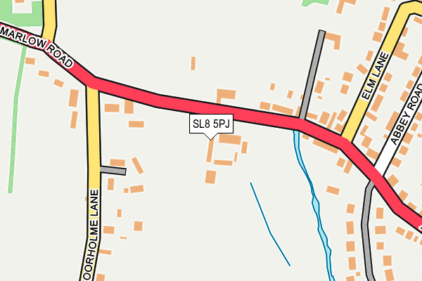 SL8 5PJ map - OS OpenMap – Local (Ordnance Survey)